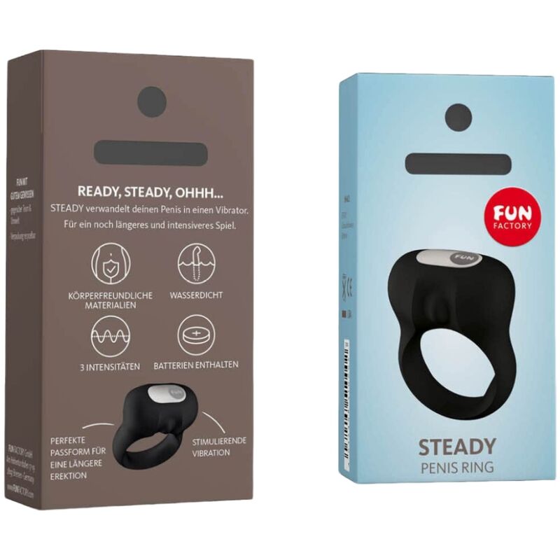 Steady Vibration Cock Ring Black | Niks.fi verkkokauppa