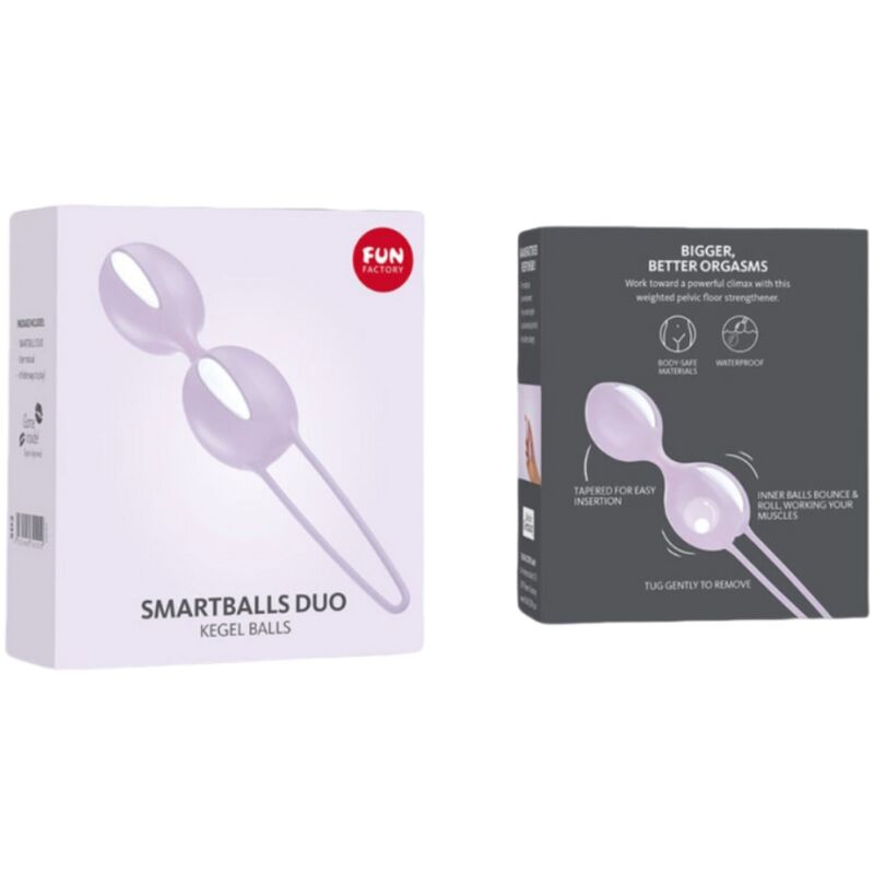 Smartballs Duo Pelvic Balls White / Pastel Lilac | Niks.fi verkkokauppa