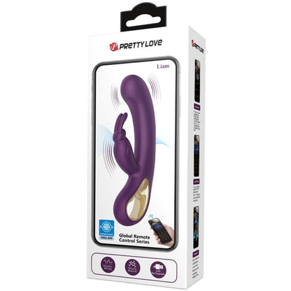 Pretty Loveliam Rabbit Vibrator & G Spot Stimulator Purple | Niks.fi verkkokauppa