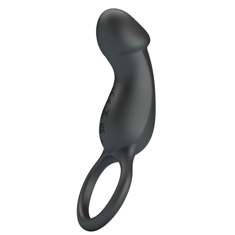 Pretty Lovetrae Vibrating Black Ring With Stimulator | Niks.fi verkkokauppa