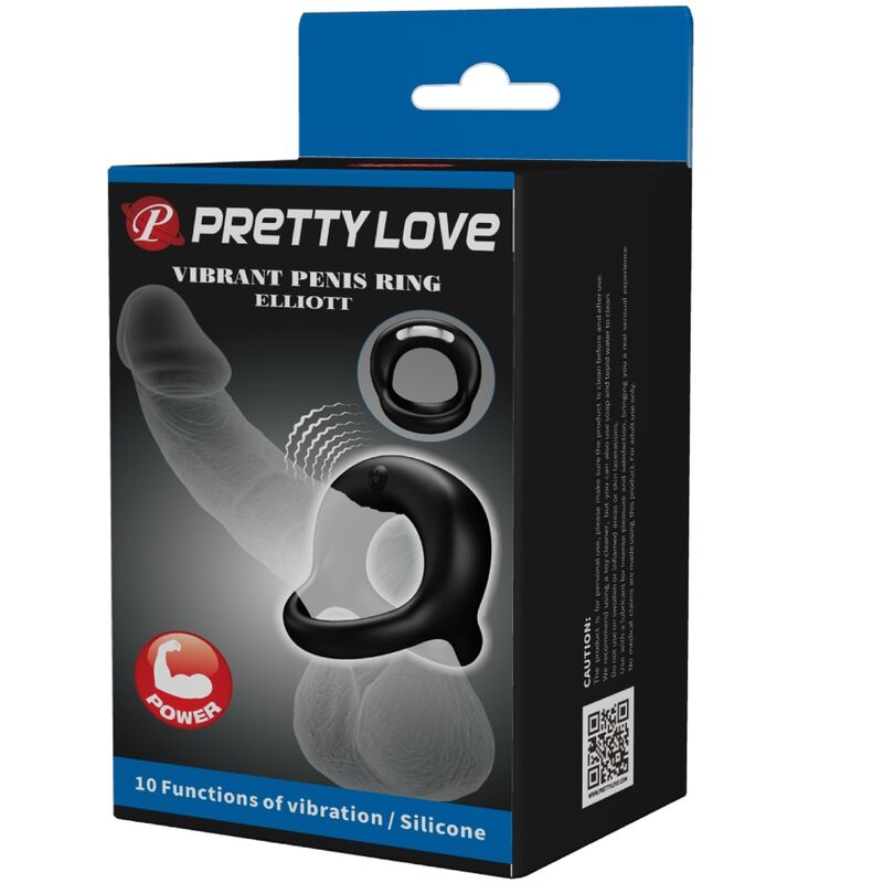 Elliott Black Vibrator Ring | Niks.fi verkkokauppa