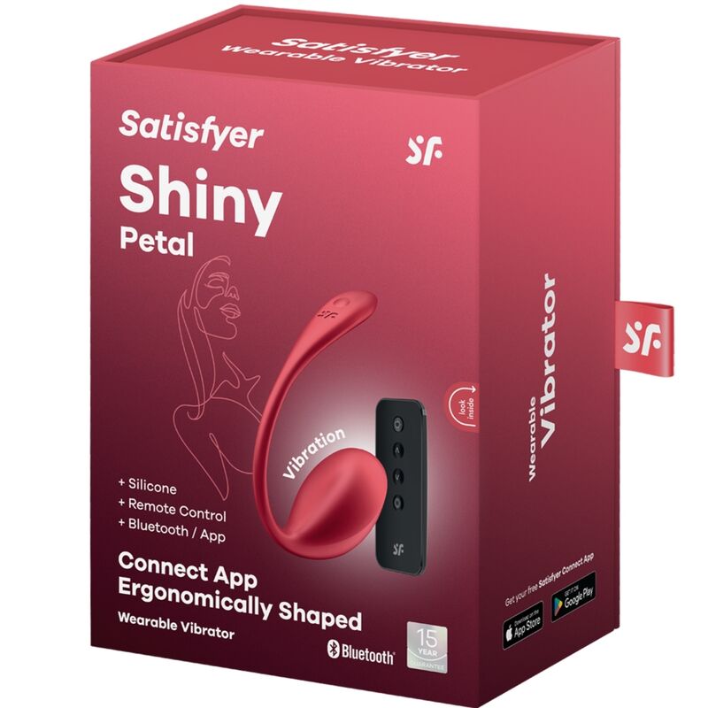 Satisfyershiny Petal G Point Remote Control Stimulator Red Free App | Niks.fi verkkokauppa