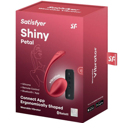 Satisfyershiny Petal G Point Remote Control Stimulator Red Free App | Niks.fi verkkokauppa