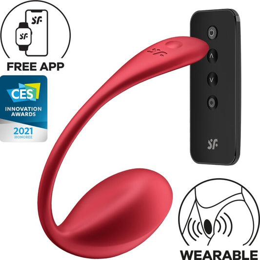 Satisfyershiny Petal G Point Remote Control Stimulator Red Free App | Niks.fi verkkokauppa