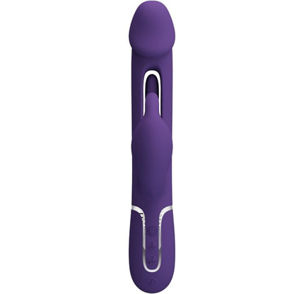 Pretty Lovekampas Rabbit 3 In 1 Multifunction Vibrator With Tongue Violet | Niks.fi verkkokauppa