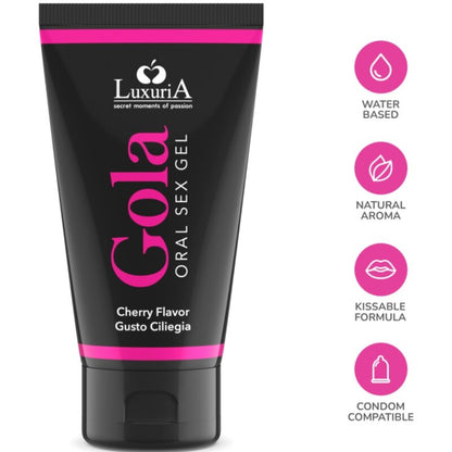 Intimateline Luxuriaoral Sex Gel Cherry Flavor 50 Ml | Niks.fi verkkokauppa