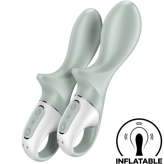 Satisfyerair Pump Booty 3 Inflatable Anal Vibrator Greygreen | Niks.fi verkkokauppa