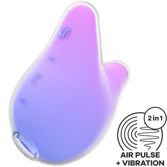 Satisfyermermaid Vibes Stimulator & Vibrator Violet And Pink | Niks.fi verkkokauppa