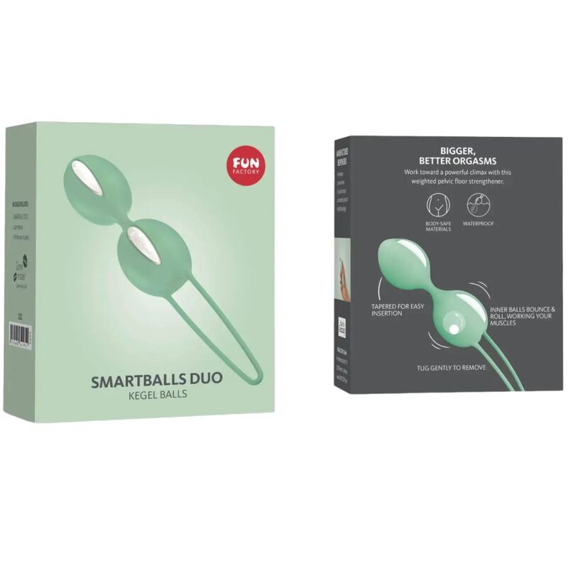 Smartballs Duo Pelvic Balls White / Green Pistachio | Niks.fi verkkokauppa