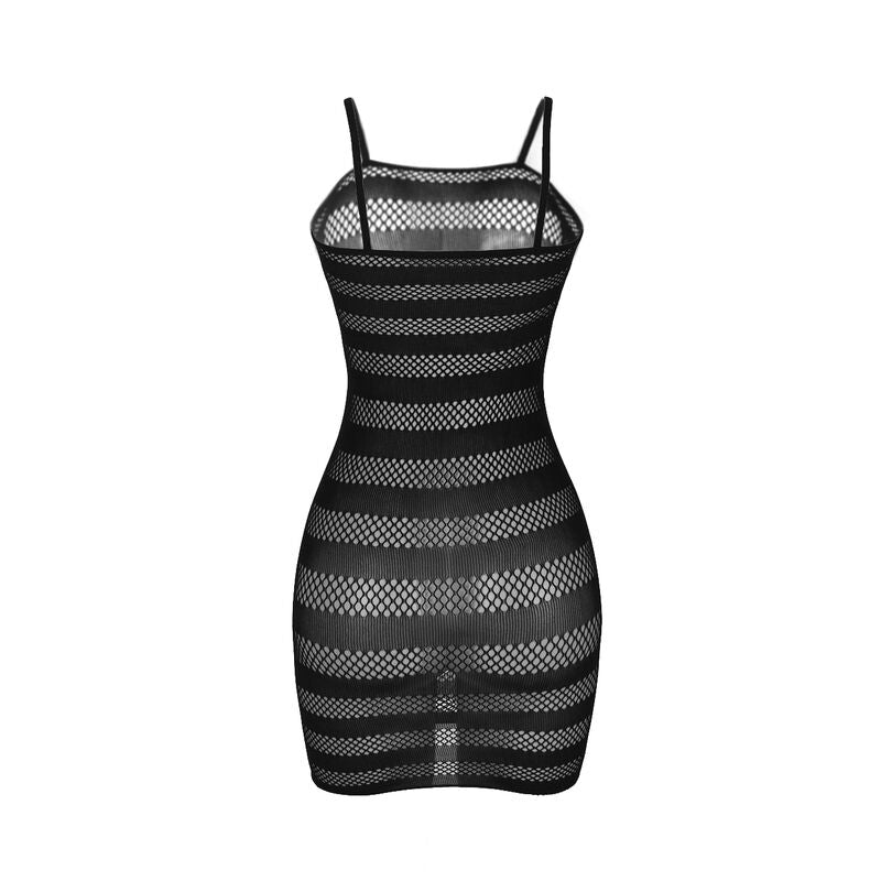 Subblime951733 Fishnet Dress With Black Stripes One Size | Niks.fi verkkokauppa