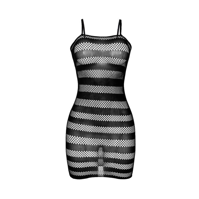 Subblime951733 Fishnet Dress With Black Stripes One Size | Niks.fi verkkokauppa