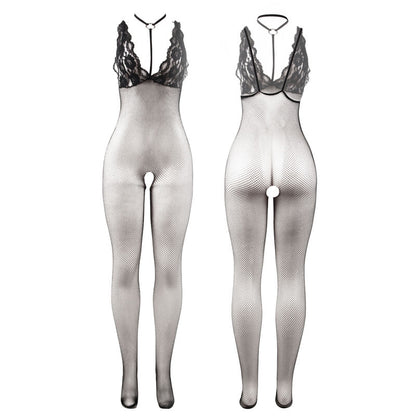 Subblime951993 Black Transparent Fishnet Crotchless Bodystocking One Size | Niks.fi verkkokauppa