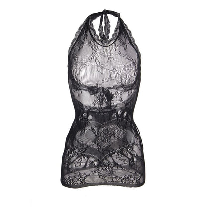 Subblime952075 Short Fishnet Dress With Back Back And Heart Detail Black One Size | Niks.fi verkkokauppa