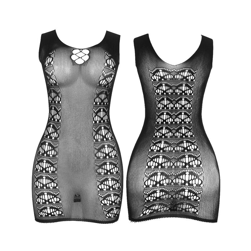 Subblime952167 Short Elastic Fishnet Dress Black One Size | Niks.fi verkkokauppa