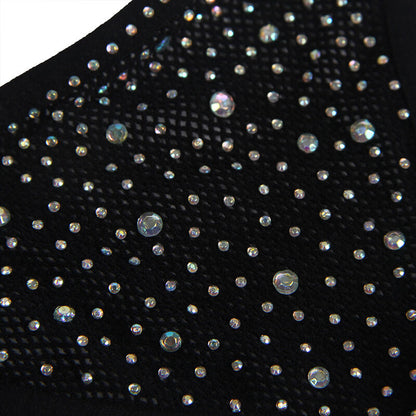 Subblime952174 Fishnet Bodystocking With Gloves And Diamonds Black One Size | Niks.fi verkkokauppa