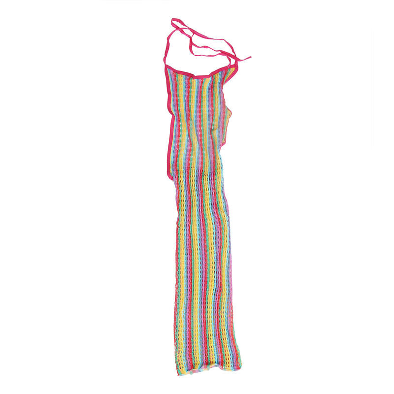 Subblime952341 Rainbow Fishnet Dress One Size | Niks.fi verkkokauppa