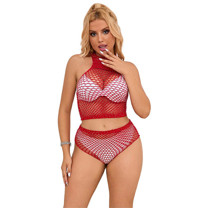 Subblime952402 Fishnet Set With Pink Diamonds One Size | Niks.fi verkkokauppa