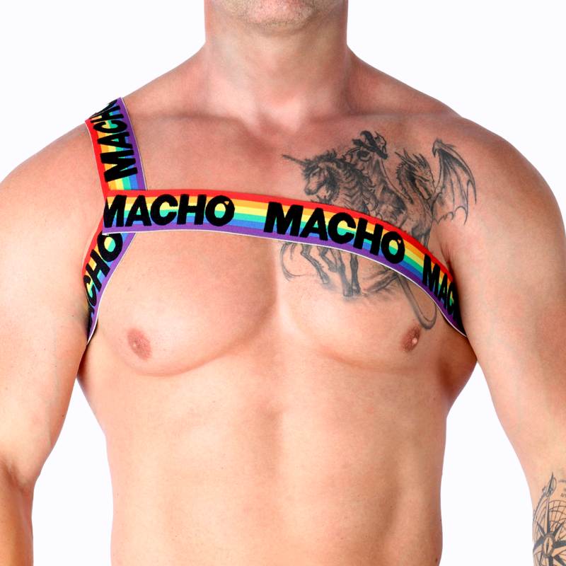 Machoroman Harness Pride S/M | Niks.fi verkkokauppa
