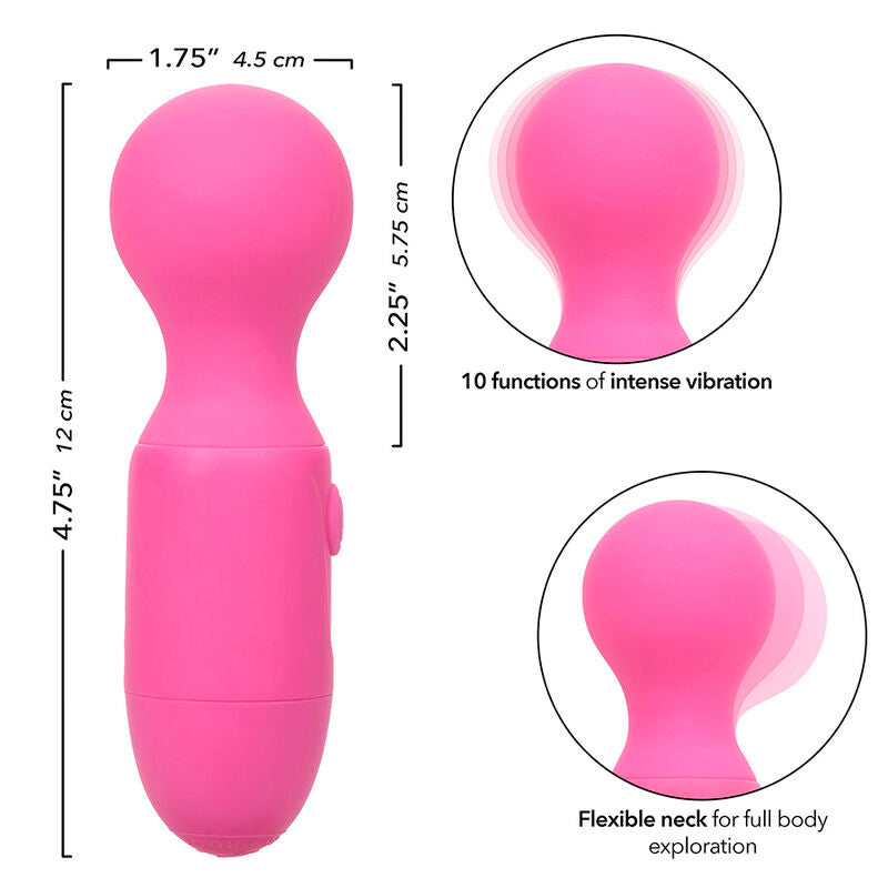 First Time Rechargeable Massager 10 Vibrations Pink | Niks.fi verkkokauppa