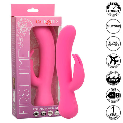 First Time Vibrator Rabbit Rechargeable Pink | Niks.fi verkkokauppa