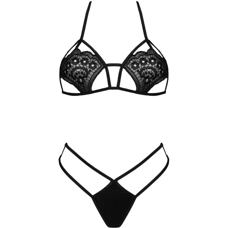 Livco Corsetti Fashionjimena Lc 20216 Bra + Thong Black One Size | Niks.fi verkkokauppa