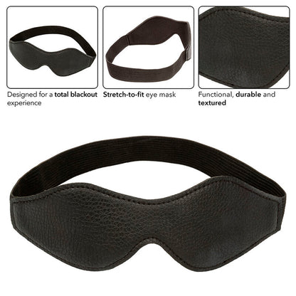 Nocturnal Eye Mask Pvc Leather Black | Niks.fi verkkokauppa