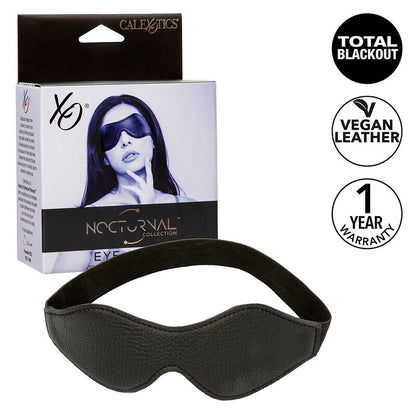 Nocturnal Eye Mask Pvc Leather Black | Niks.fi verkkokauppa