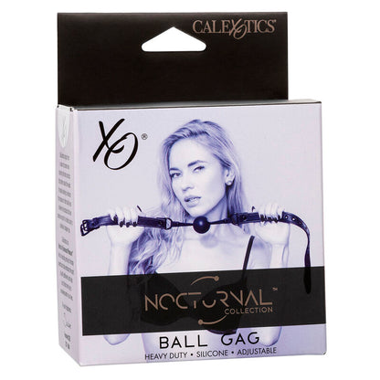 Nocturnal Ball Gag Silicone Black | Niks.fi verkkokauppa