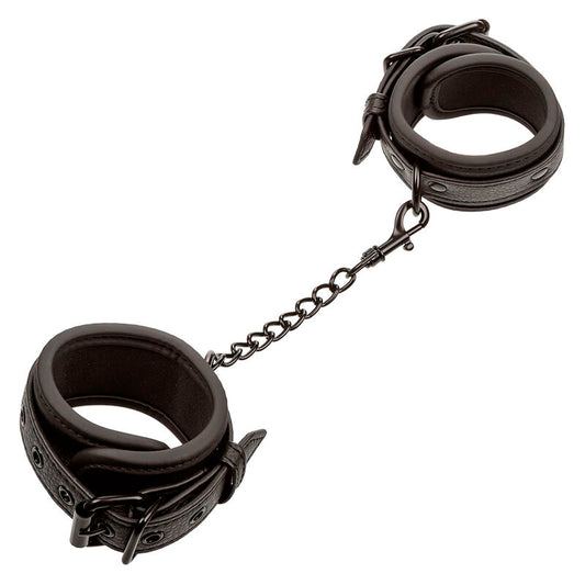 Nocturnal Leather Wrist Cuffs Adjustable Black | Niks.fi verkkokauppa