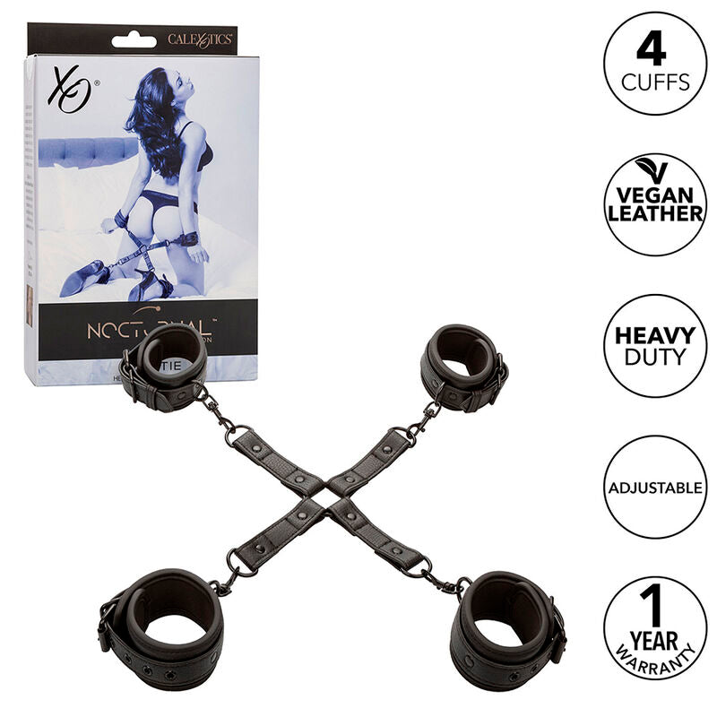 Nocturnal Hog Tie Connector Cuero Ajustable Black | Niks.fi verkkokauppa