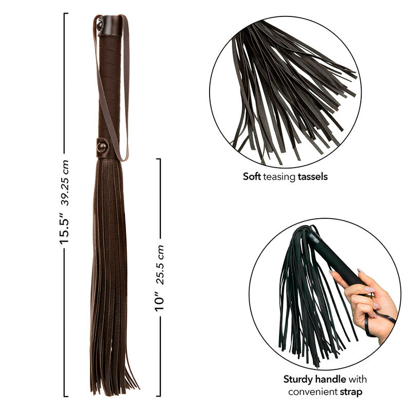 Nocturnal Flogger Leather Black | Niks.fi verkkokauppa