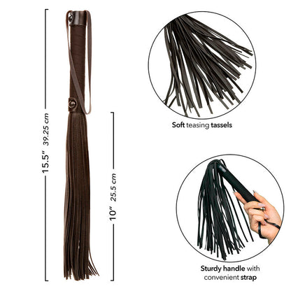 Nocturnal Flogger Leather Black | Niks.fi verkkokauppa