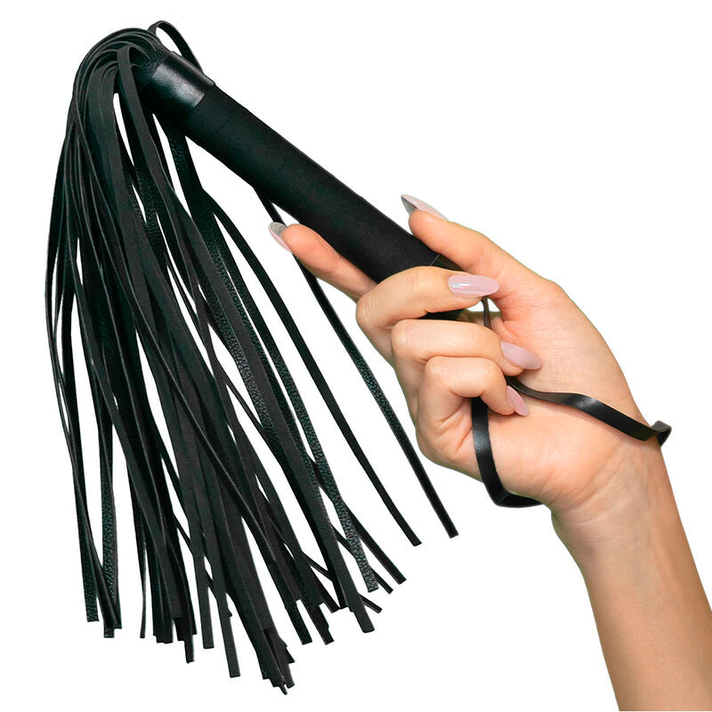 Nocturnal Flogger Leather Black | Niks.fi verkkokauppa