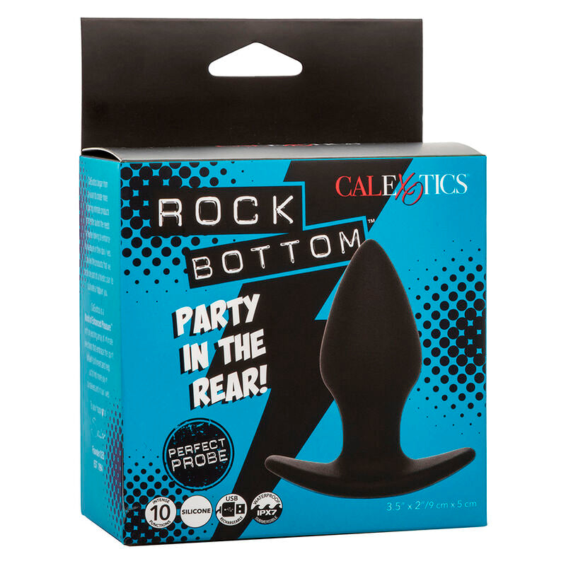Rock Bottom Perfect Anal Plug 10 Vibrations Silicone Black | Niks.fi verkkokauppa