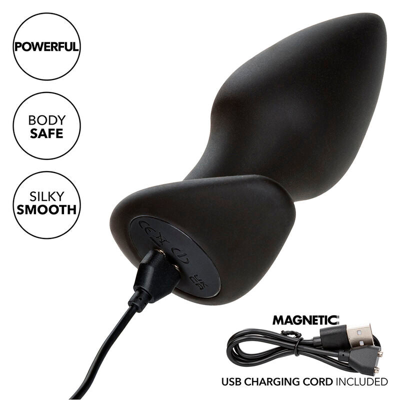 Rock Bottom Perfect Anal Plug 10 Vibrations Silicone Black | Niks.fi verkkokauppa