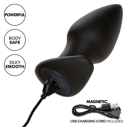 Rock Bottom Perfect Anal Plug 10 Vibrations Silicone Black | Niks.fi verkkokauppa