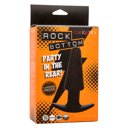 Rock Bottom Tapered Anal Plug 10 Vibraciones Silicone Black | Niks.fi verkkokauppa