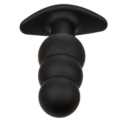 Rock Bottom Beaded Anal Plug 10 Vibrations Silicone Black | Niks.fi verkkokauppa