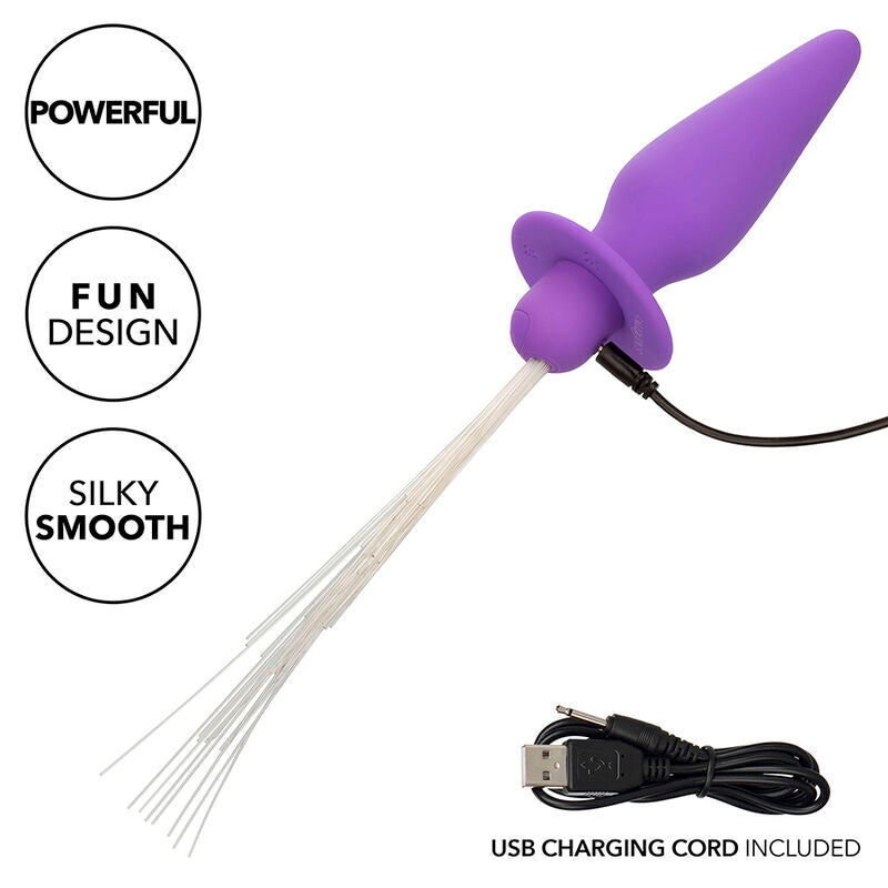 Southern Lights Light Up Anal Plug 10 Vibrations Silicone Purple | Niks.fi verkkokauppa