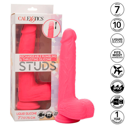 Studs Realistic Vibrator 10 Vibrations Pink | Niks.fi verkkokauppa