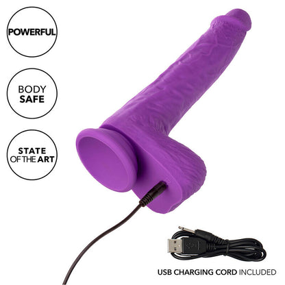 Studs Rechargeable And Rotating Vibrator 10 Vibrations Purple | Niks.fi verkkokauppa