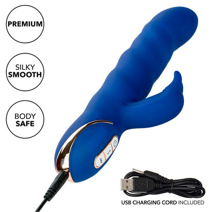 Jack Rabbit Vibrator Wave Motion Blue | Niks.fi verkkokauppa