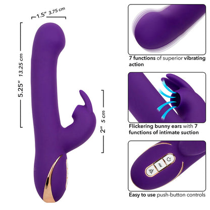 Jack Rabbit Vibrator And Stimulator 7 Vibration Levels And Stimulating Waves Blue | Niks.fi verkkokauppa