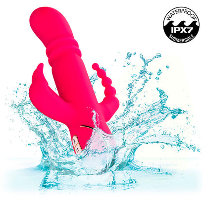 Jack Fantasy Triple Heated Vibrator Rabbit Pink | Niks.fi verkkokauppa