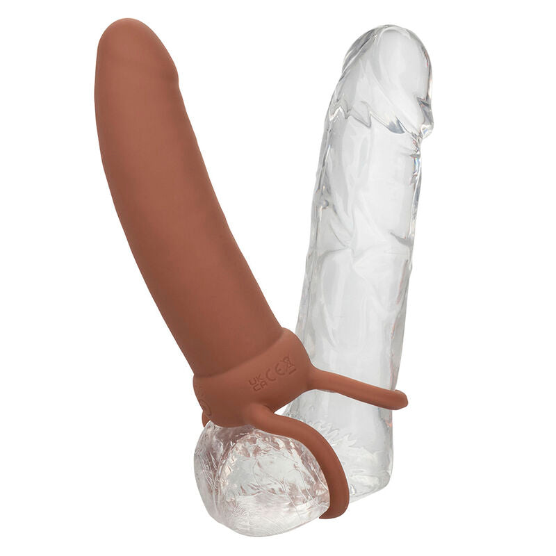 Maxx Thick Dual Penetrator 10 Vibrations Brown | Niks.fi verkkokauppa