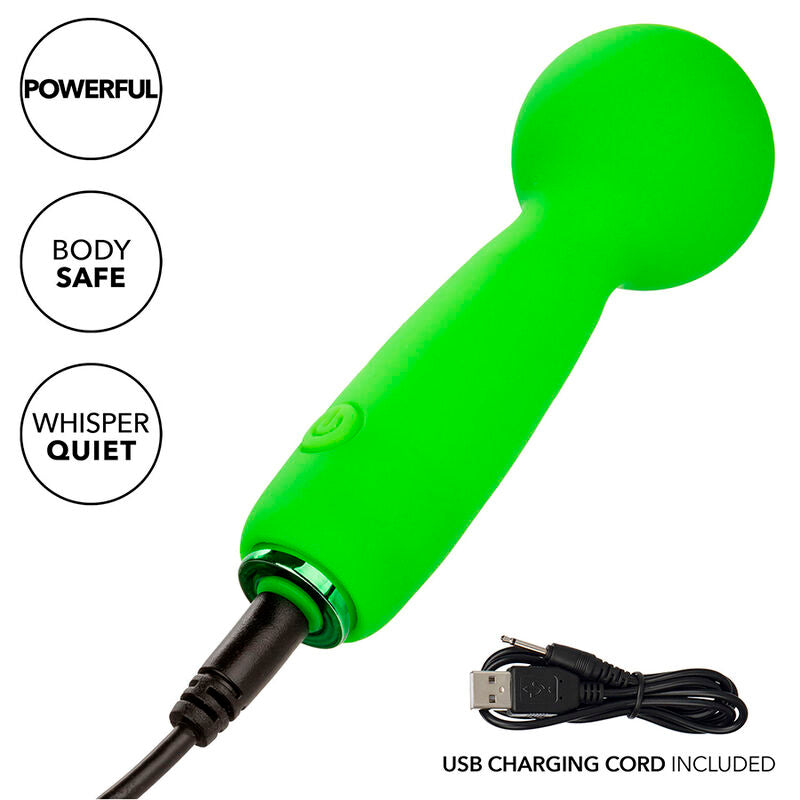 Neon Vibes The Bubbly Vibe Mini Massager 10 Vibrations Green | Niks.fi verkkokauppa