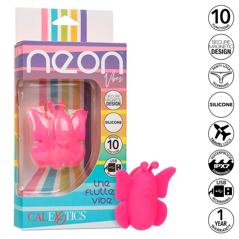 Neon Vibes The Flutter Vibe Stimulator 10 Vibrations Pink | Niks.fi verkkokauppa