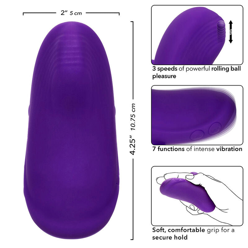 Envy Handheld Rolling Ball Massager 7 Vibrations Purple | Niks.fi verkkokauppa