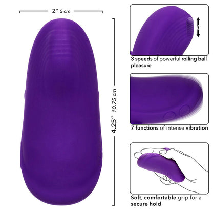 Envy Handheld Rolling Ball Massager 7 Vibrations Purple | Niks.fi verkkokauppa