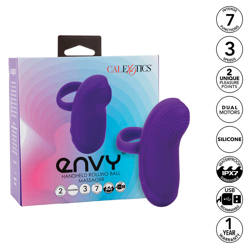 Envy Handheld Rolling Ball Massager 7 Vibrations Purple | Niks.fi verkkokauppa